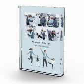 ウィンターファミリーおもしろいクリスマスホリデー フォトブロック (右)