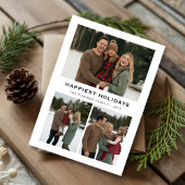 ウィンターファミリーハッピーホリデーズクリスマスカード シーズンカード