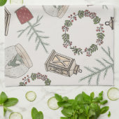 ウィンターファームハウス キッチンタオル (折り畳み)