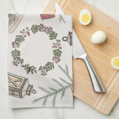 ウィンターファームハウス キッチンタオル (四つ折り)