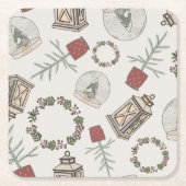 ウィンターファームハウス スクエアペーパーコースター (正面)