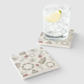 ウィンターファームハウス ストーンコースター (横)