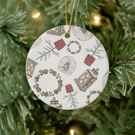 ウィンターファームハウス セラミックオーナメント