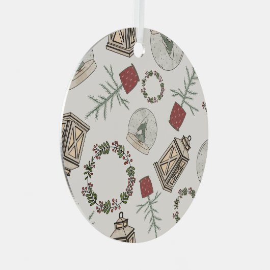 ウィンターファームハウス メタルオーナメント (正面右)