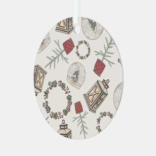 ウィンターファームハウス メタルオーナメント (正面左)