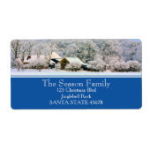 ウィンターファームホリデー住所 シール (正面)