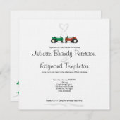 ウィンターファーム結婚式招待状 招待状 (正面/裏面)