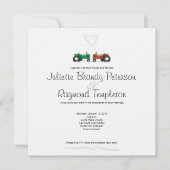 ウィンターファーム結婚式招待状 招待状 (正面)