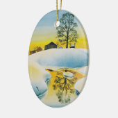 ウィンターファーム セラミックオーナメント (左)