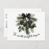 ウィンターフェアリータベビーホリデイ ポストカード (正面/裏面)