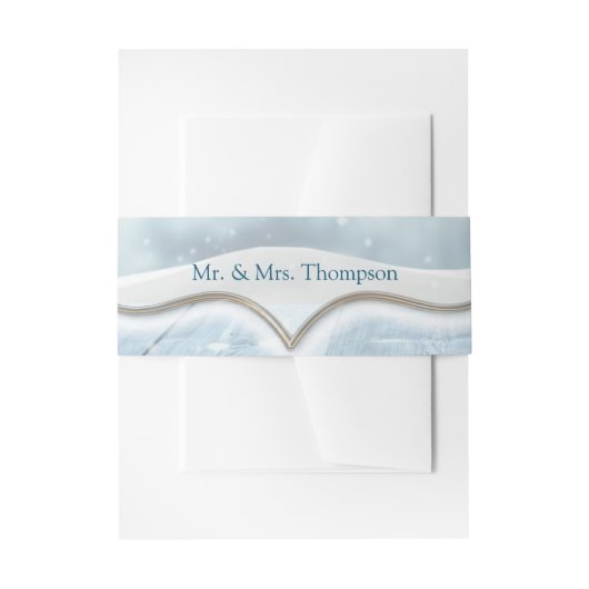 ウィンターフェスティバルホリデイ 招待状ベリーバンド (正面例)