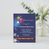 ウィンターフェスティバルホリデーディナーパーティー インビテーションポストカード (スタンド正面)