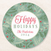 ウィンターフェスティバル ラウンドペーパーコースター (正面)