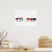 ウィンターフェルの狼 ポスター (キッチン)