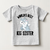 ウィンターフォックス 世界で一番素敵なお姉ちゃん ベビーTシャツ (正面)