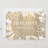 ウィンターフォリアージ金ゴールドホリデーソイレパーティー 招待状 (正面)