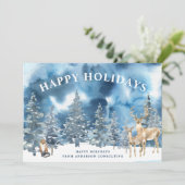 ウィンターフォレエレガントストビジネスホリデーカード シーズンカード (スタンド正面)