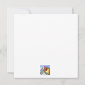 ウィンターフォレストウッドランドフレンズキツネイラストレーション (裏面)