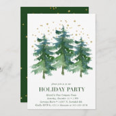 ウィンターフォレストカンパニーホリデーパーティー招待状 招待状 (正面/裏面)