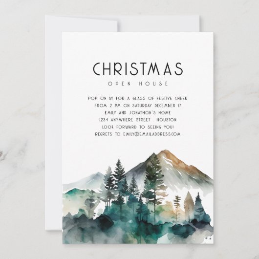 ウィンターフォレストクリスマスオープンハウス 招待状 (正面)