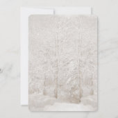 ウィンターフォレストクリスマスパーティの招待状 招待状 (裏面)