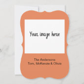 ウィンターフォレストサンセットフーズパーソナライズされたホリデイ カード (裏面)