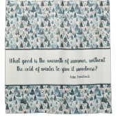 ウィンターフォレストセレニティ シャワーカーテン (正面)