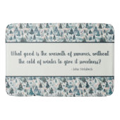 ウィンターフォレストセレニティ バスマット (正面)