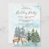 ウィンターフォレストデアーズスノーウッドランドホリデーパーティー 招待状 (正面)