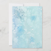 ウィンターフォレストデアーズスノーウッドランドホリデーパーティー 招待状 (裏面)