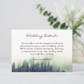 ウィンターフォレストパインツリーズ結婚詳細披露宴 エンクロージャーカード (スタンド正面)