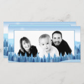 ウィンターフォレストフォトホリデーカード シーズンカード (正面/裏面)