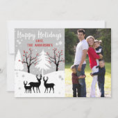 ウィンターフォレストホリデーフォト シーズンカード (正面)