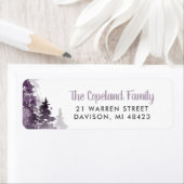 ウィンターフォレストホリデー差出人住所ラベル ラベル (インサイチュ)