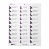 ウィンターフォレストホリデー差出人住所ラベル ラベル (フルシート)