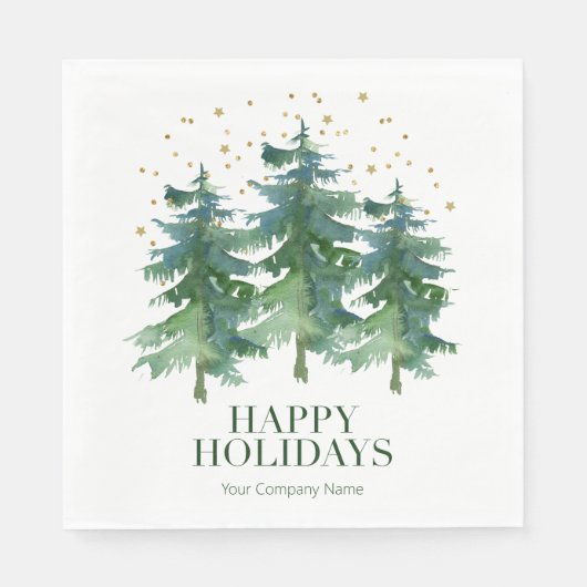 ウィンターフォレスト会社 スタンダードランチョンナプキン (正面)