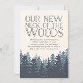 ウィンターフォレスト引っ越し祝いパーティーパーティの招待状 シーズンカード (正面)
