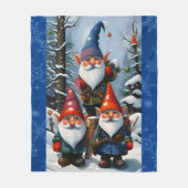 ウィンターフォレスト格言 フリースブランケット (正面)