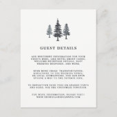 ウィンターフォレスト結婚ズゲスト詳細カード エンクロージャーカード (正面)