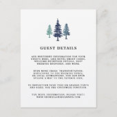 ウィンターフォレスト結婚ズゲスト詳細カード エンクロージャーカード (正面)