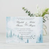 ウィンターフォレスト結婚式招待状 招待状 (スタンド正面)