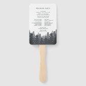 ウィンターフォレスト結婚式 プログラム ハンドファン (裏面)