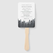 ウィンターフォレスト結婚式 プログラム ハンドファン (正面)