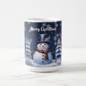 ウィンターフォレスト雪だるまクリスマス コーヒーマグカップ (中央)