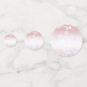 ウィンターフォレスト雪だるまクリスマス | ピンク コンフェッティ (裏面)