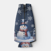ウィンターフォレスト雪だるまクリスマス ボトルクーラー (裏面)