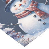 ウィンターフォレスト雪だるまクリスマス ミディアムテーブルランナー (コーナー)