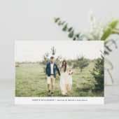 ウィンターフォレスト | ハッピーホリデーズ フォト シーズンカード (スタンド正面)