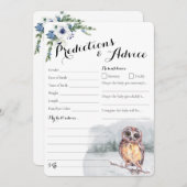 ウィンターフクロウスノイベビー予測とアドバイスカード (正面/裏面)