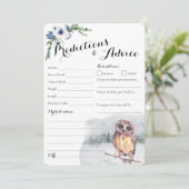 ウィンターフクロウスノイベビー予測とアドバイスカード (スタンド正面)